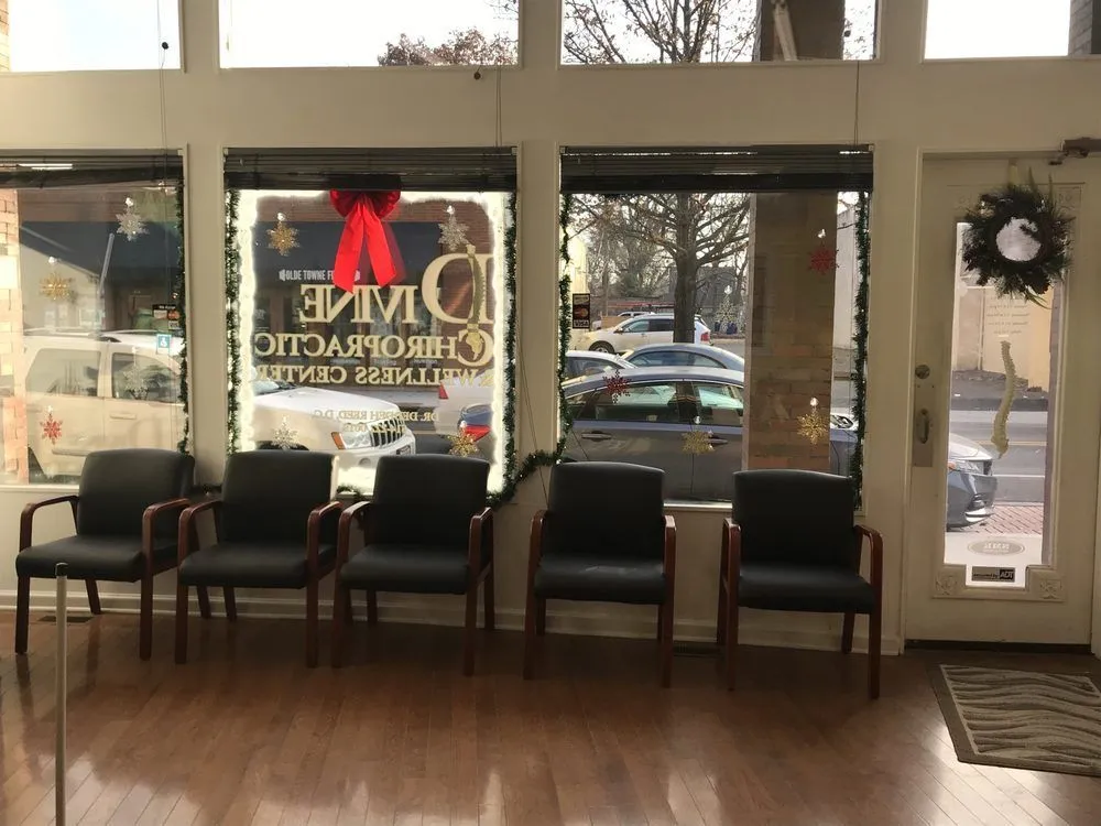 The welcoming reception area at Divine Chiropractic & Wellness Center